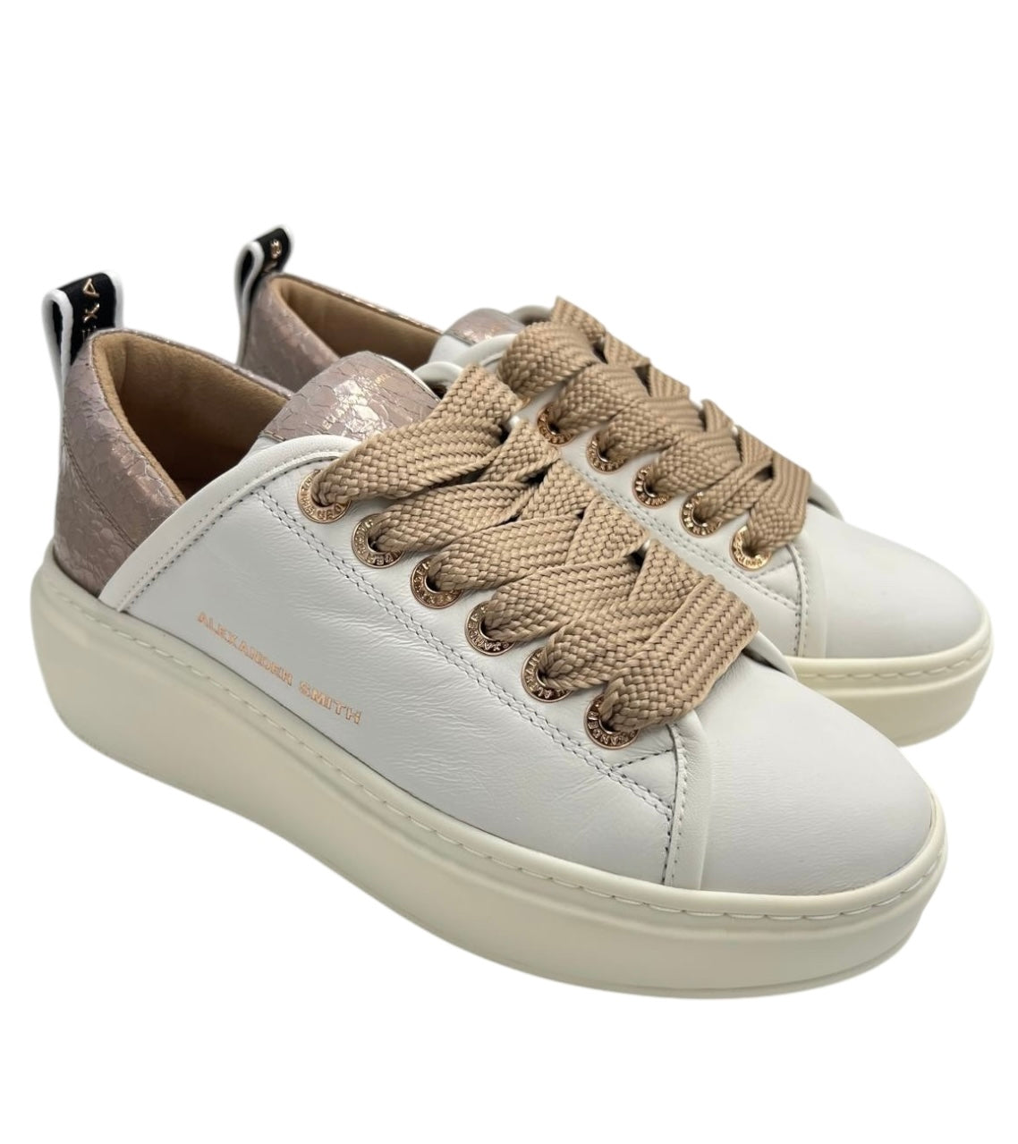 SNEAKERS ALEXANDER SMITH WEMBLEY HIGH WOMAN 0524 WHITE NUDE