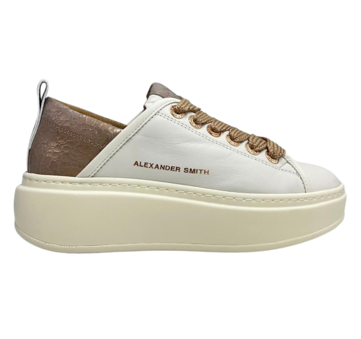 SNEAKERS ALEXANDER SMITH WEMBLEY HIGH WOMAN 0524 WHITE NUDE