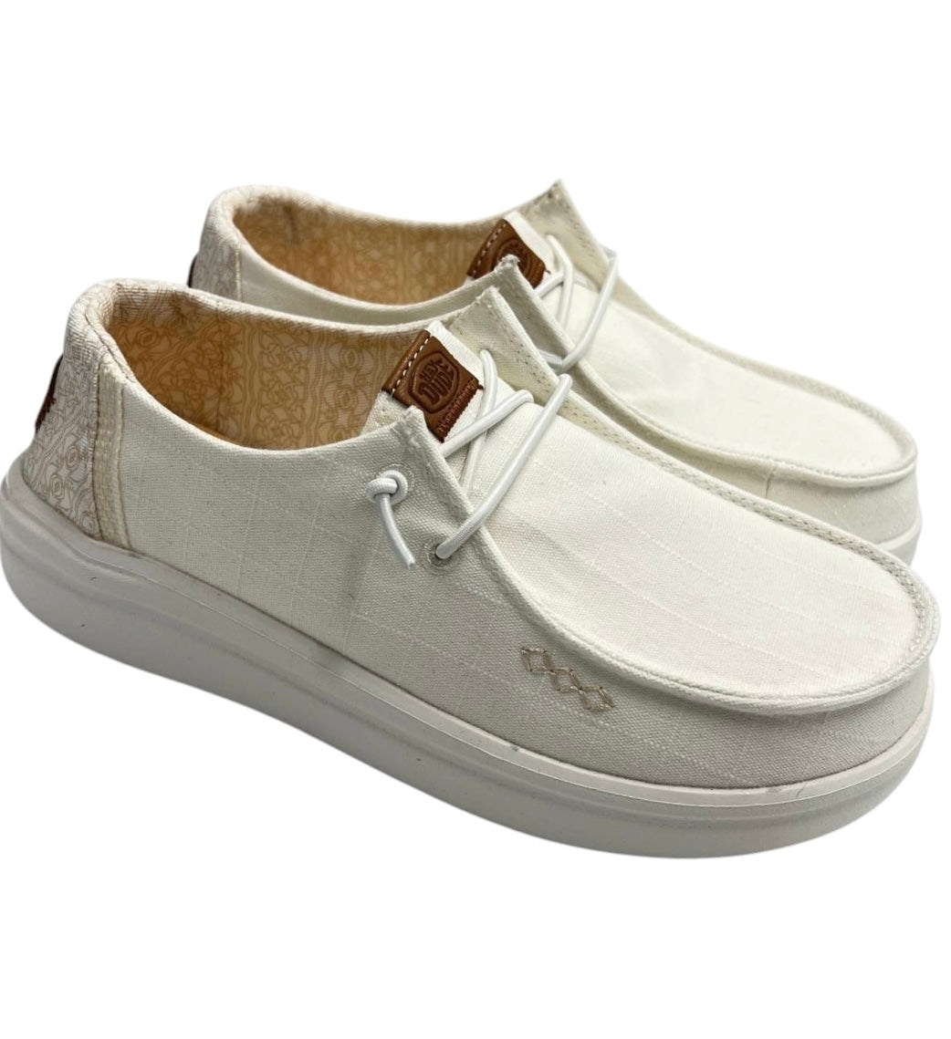 SNEAKERS HEY DUDE WENDY RISE CHAMBRAY GRID 45274