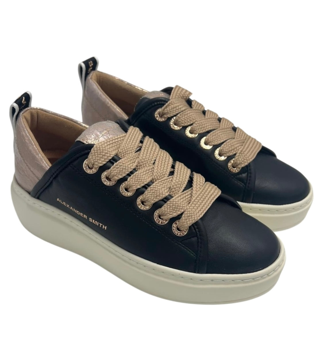 SNEAKERS ALEXANDER  SMITH WEMBLEY HIGH WOMAN 0524 BLACK NUDE
