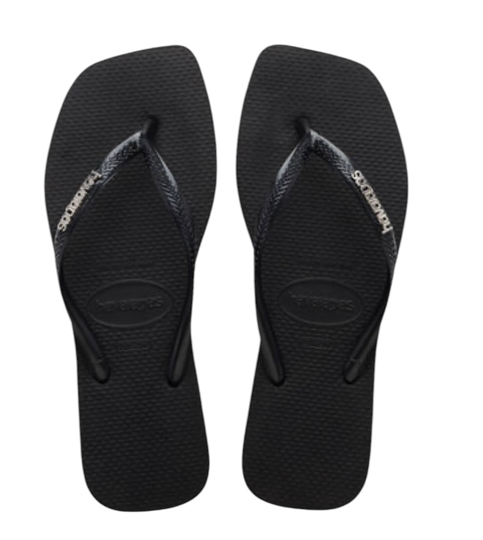 INFRADITO HAVAIANAS SLIM SQUARE LOGO METALLIC