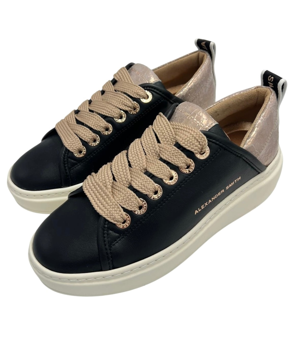 SNEAKERS ALEXANDER  SMITH WEMBLEY HIGH WOMAN 0524 BLACK NUDE