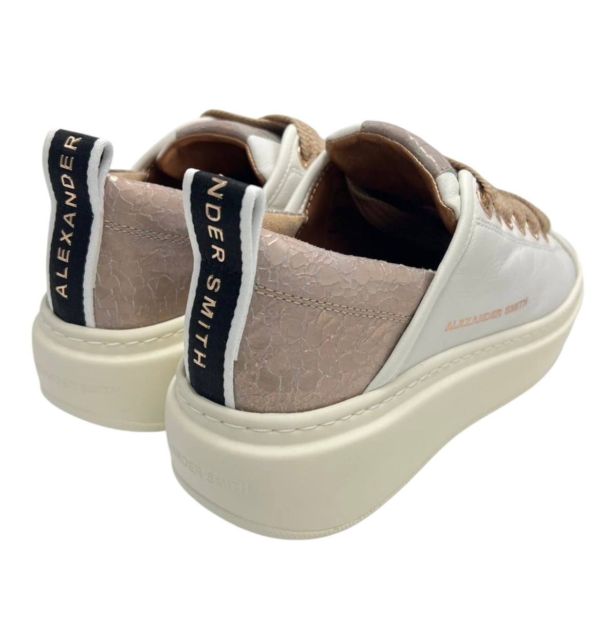 SNEAKERS ALEXANDER  SMITH WEMBLEY HIGH WOMAN 0524 WHITE NUDE