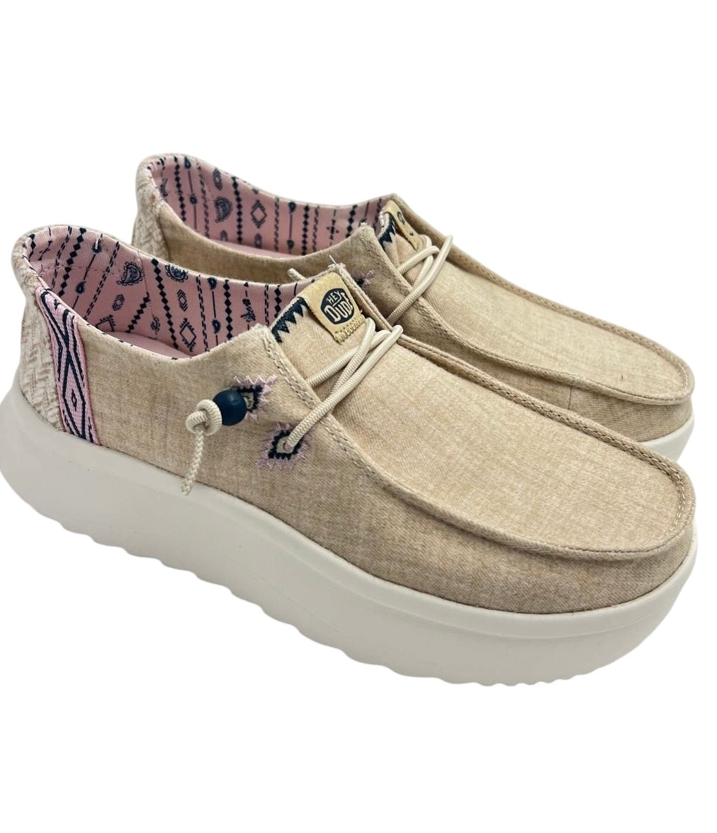SNEAKERS HEY DUDE WENDY PEAK CHAMBRAY WOVEN 41946