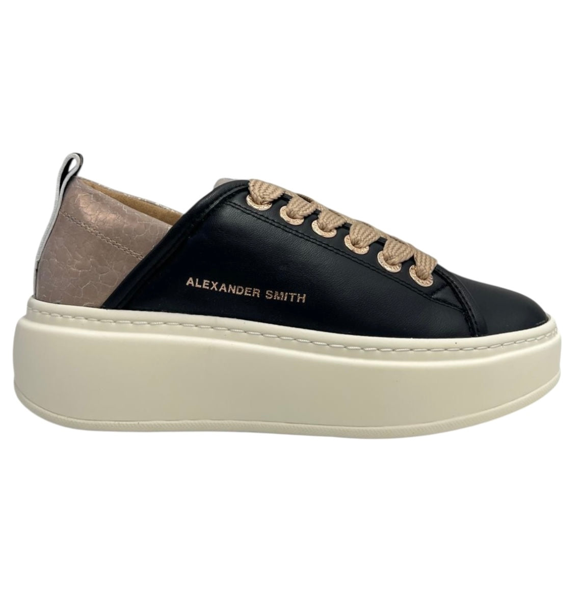 SNEAKERS ALEXANDER  SMITH WEMBLEY HIGH WOMAN 0524 BLACK NUDE
